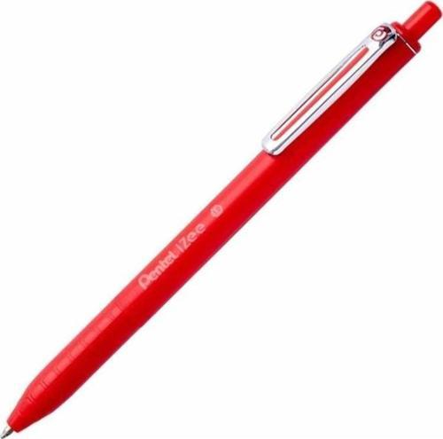iZee Yağ Bazlı Mekanizmalı Roller Kalem 1.0 mm Kırmızı BX470-B