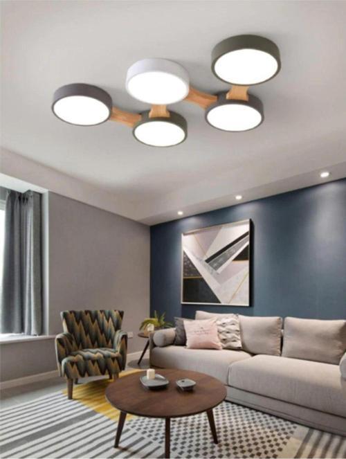 Minimalist Modern Led 5’li Avize Çok Renkli