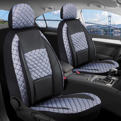 Renault 11 Flash S Deri Detaylı Oto Koltuk Kılıfı Ön Arka Set Alpine Siyah Füme ŞHN