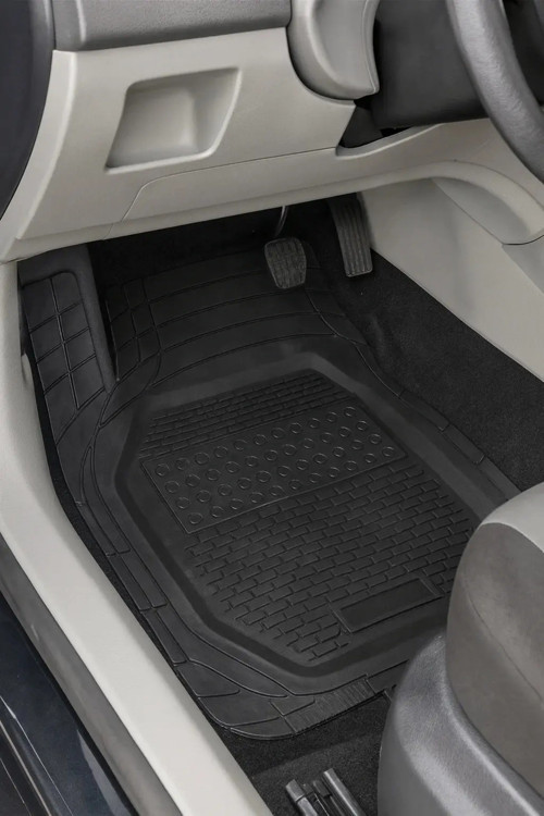 Tesla Y 2019 Uyumlu 3 Cm Havuzlu 5 Parça Set 3D Paspas Takımı Siyah