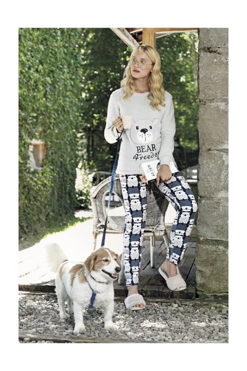 Üst Wellsoft Alt Polar Pijama Takım