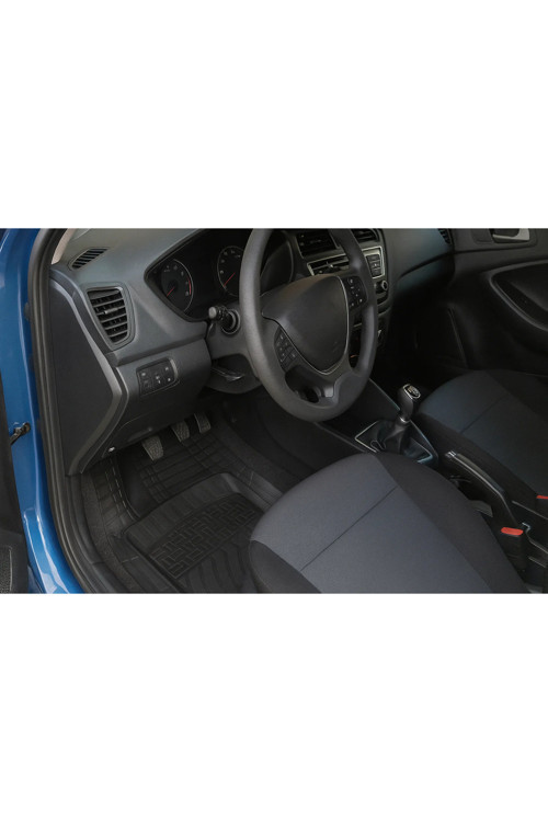 Bmw X1 2019 Uyumlu 3,5 Cm Havuzlu 5 Parça Set 4D Paspas Takımı Siyah