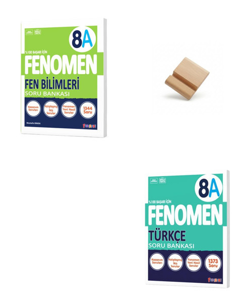 Fenomen LGS 8. Sınıf 2027 A Serisi Fen Bilimleri ve Türkçe Soru Bankası + Telefon Standı