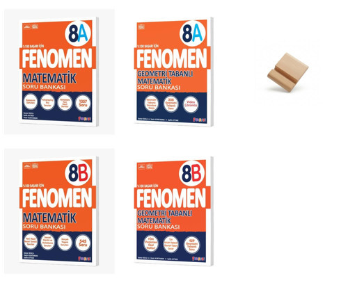 Fenomen LGS 2027 A ve B Serisi Matematik + Geometri Soru Bankası + Telefon Standı
