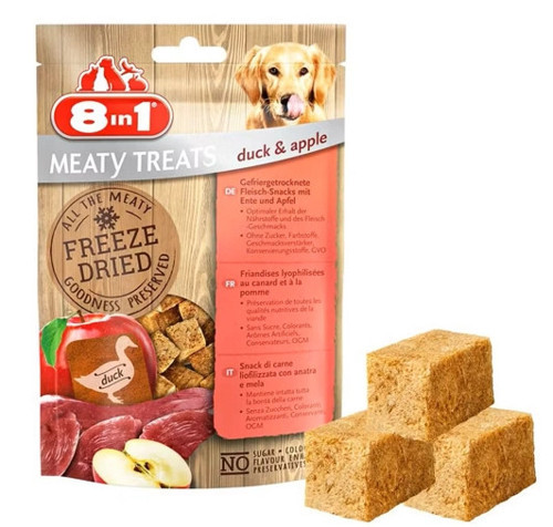 Freeze Dried Ördekli ve Elmalı 50 gr Köpek Ödül Maması