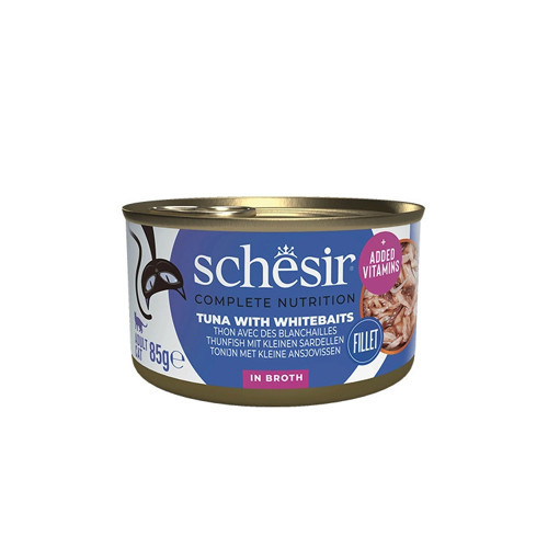 Ton Balığı Ringa Balığı ve Pirinçli Pişirme Suyunda Yetişkin Kedi Konservesi 85g