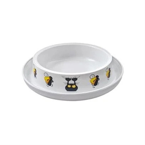 Trendy Kedi ve Fare Desenli Kedi Mama Kabı 210ml