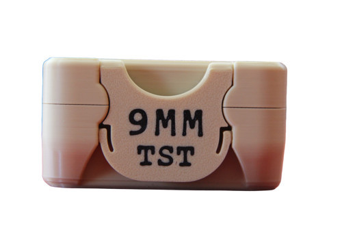 9x17 MM (.380 ACP) ve 9x19 MM Polimer Mermi Kutusu – 50 Adet Kapasiteli Mühimmat Taşıma ve Saklama Kutusu – Krem