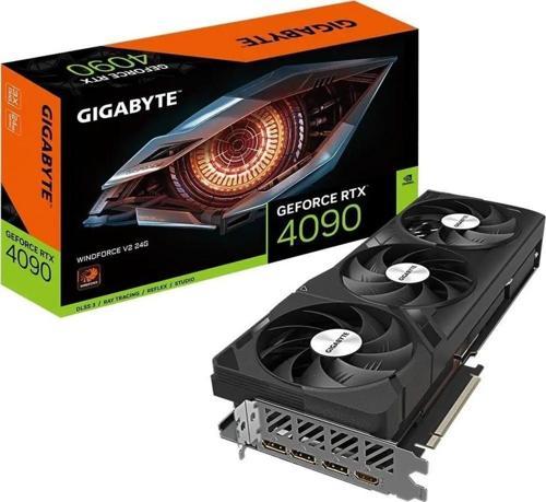GIGABYTE GeForce RTX 4090 WINDFORCE V2 384Bit 24GB GDDR6X DLSS 3 NVIDIA Ekran Kartı