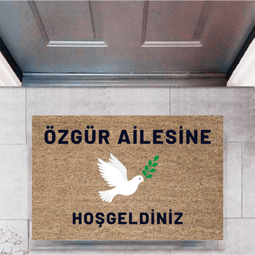 Kapı Önü Paspası Dekoratif Dijital Baskı Kişiye Özel P-2448