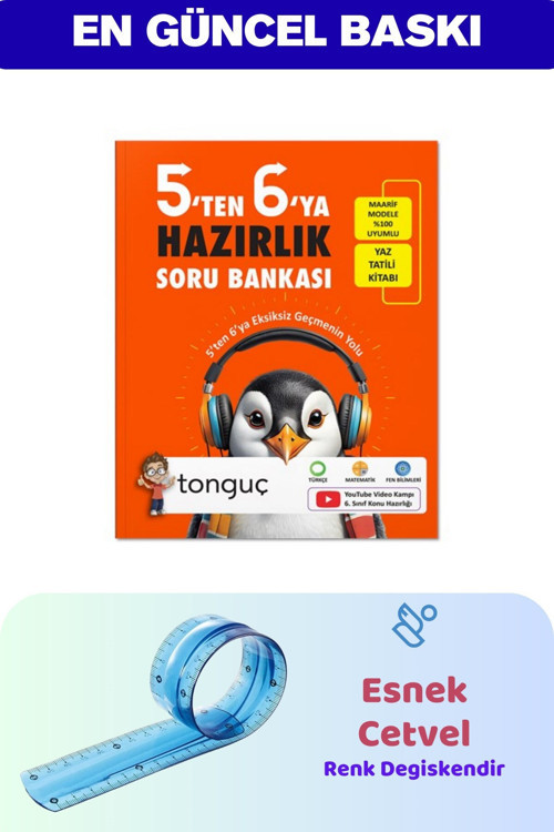 5'Ten 6'Ya Hazırlık Kitabı - Esnek Cetvel 30 Cm