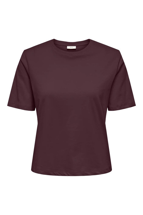 Kadın Jdyrex Bisiklet Yaka %100 Pamuk T-Shirt 15344612 Mürdüm