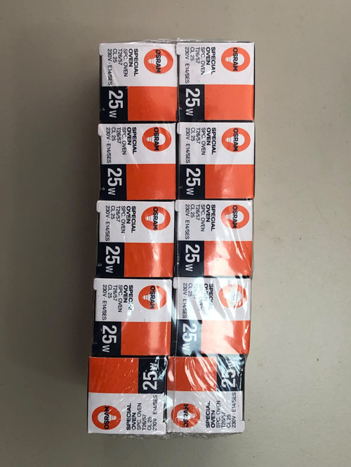 10 Adet Osram 25W E 14 Fırın Ampülü 300 Derece