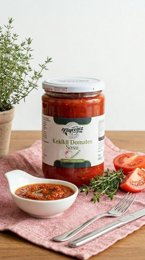 Kb Köyceğiz Yöresel Kekikli Domates Sosu 600 G