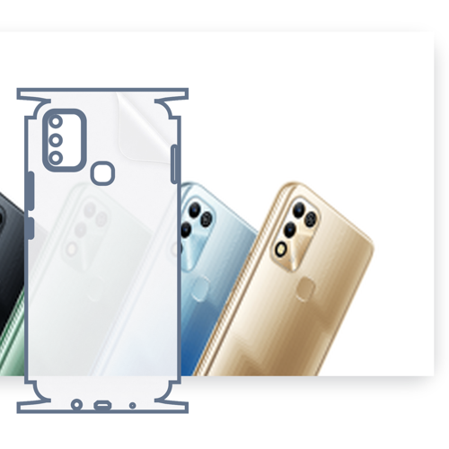Infinix Hot 11 Play Uyumlu Fullbody Arka Kaplama Hidrojel Koruyucu Film