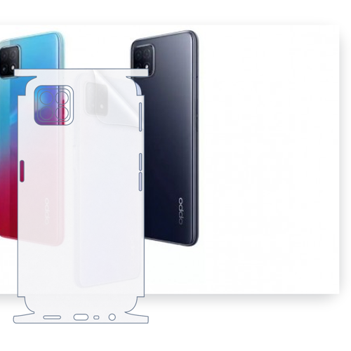 OPPO A72 5G Uyumlu Fullbody Arka Kaplama Hidrojel Koruyucu Film