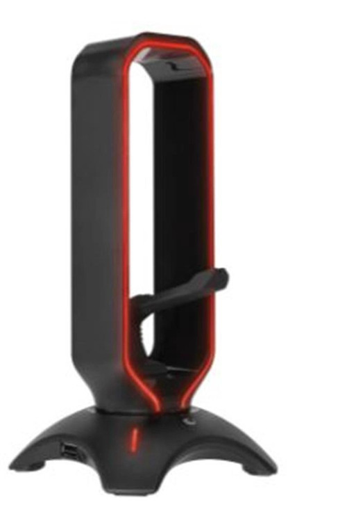 RM-H66 GUARD Siyah RGB Işıklı 2-Usb Port Kulaklık İçin Stand (KDO)