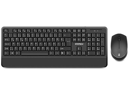 KM-6176 Offıcal Siyah Kablosuz Combo Q Multimedia Klavye + Mouse Set (KDO)