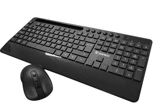 KM-9676 Siyah Kablosuz 800-1200-1600 dpi Q Standart Klavye + Mouse Set (KDO)