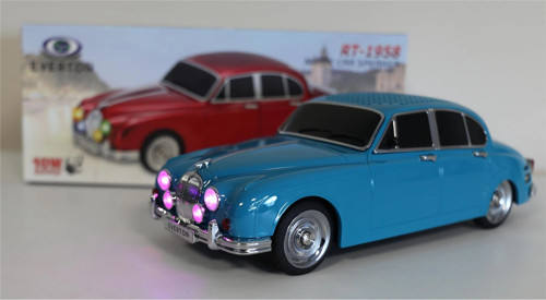 RT-1958 Zümrüt Yeşil (Emerald) Arabalı Bluetooth Fm-Usb-Tf-Aux Şarjlı Nostaljik Radyo (KDO)