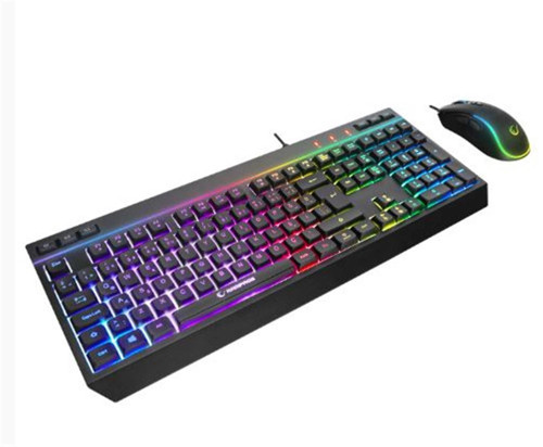 KM-R57 Siyah RGB Aydınlatmalı Q Oyuncu Multmedia Klavye ve 12800 DPI Mouse Gaming Set (KDO)