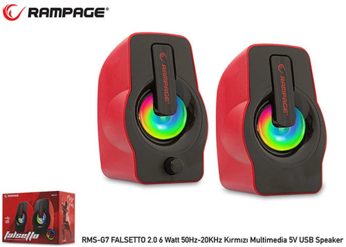 RMS-G7 Falsetto 2.0 6 Watt Kırmızı 5v Usb (KDO)