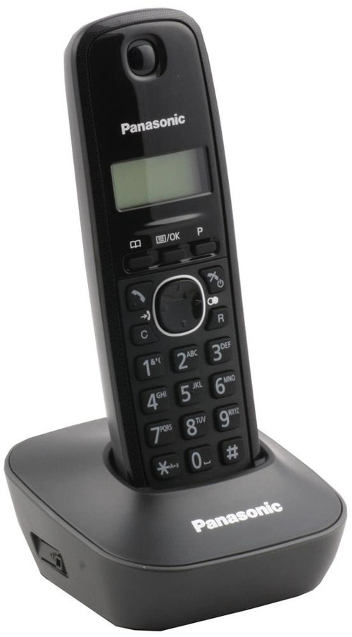 KX-TG1611 Siyah Telsiz Dect Telefon 50 Rehber (KDO)