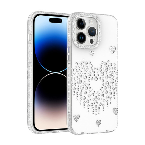 iPhone 14 Pro Max Kılıf Damla Taşlı Rivas Sert PC Kılıf