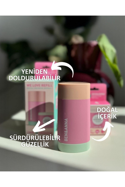 Love Me Deodorant Kutu + Refill 40 Gr | %100 Doğal Vegan Alüminyum İçermez Nemlendirici