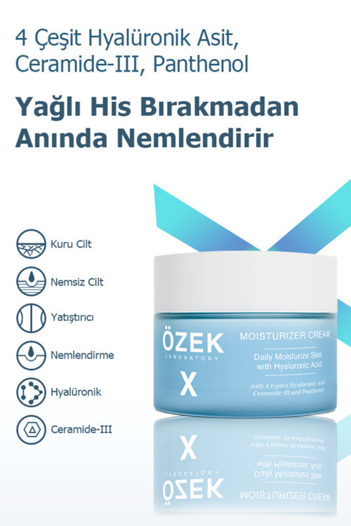 Hyalüronik Asit İçeren Nemlendirici Yüz Bakım Kremi 50 Ml