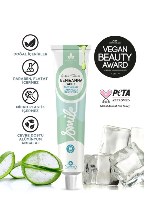 Florürlü Beyazlatıcı Diş Macunu 75 Ml Parlak Görünüm Vegan