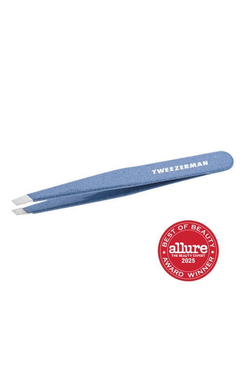 Slant Tweezer Granite Sky - Işıltılı Mavi Cımbız