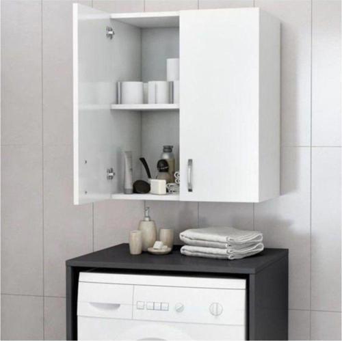 Makine Üstü Dolap, Banyo Dolabı, Çamaşır Dolabı, Havlu Dolabı - Beyaz