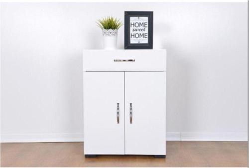 Banyo Dolabı 90 cm Tek Çekmece 2 Kapaklı