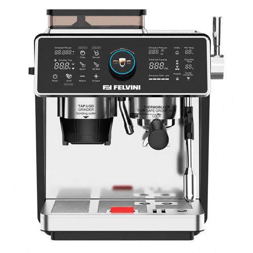 One Touch Ev Tipi Öğütücülü Espresso Makinesi PID Çift Kazan, Ön Demleme