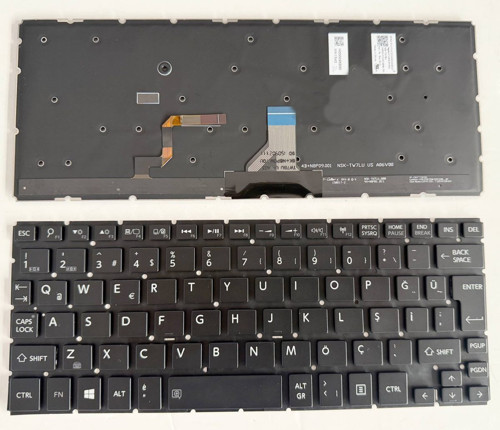 Toshiba sateLLite radius 11 cL10-c Kavye Aydınlatmalı ışıklı Tuş Takımı