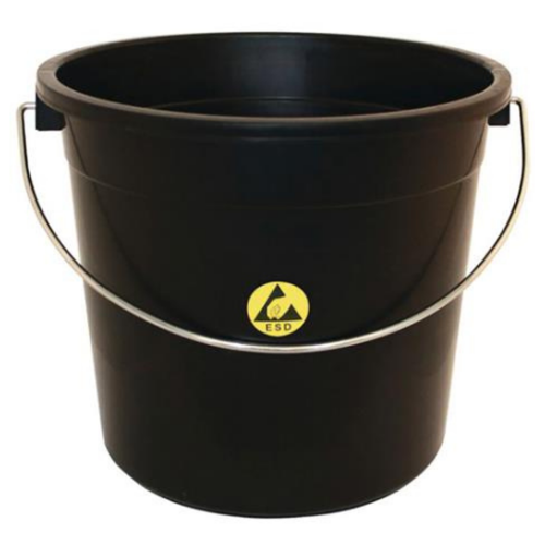 Antistatik ESD Siyah İletken Çöp Kovası 12 Litre IZ-WB12