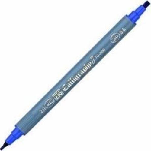 Kaligrafi Kalemi Çift Uçlu 2 mm + 3.5 mm Mavi