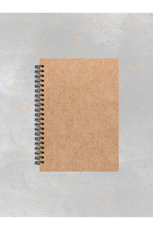A5 Kalın Kraft Kapak Kraft İç 15 Yaprak 30 Sayfa Çok Amaçlı Defter, Scrapbook,