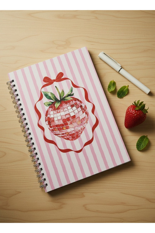 Fiyonklu Çilekli Defter