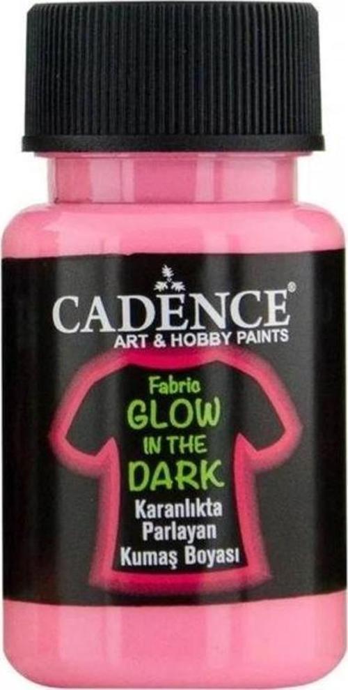 Fabric Glow In The Dark Karanlıkta Parlayan Kumaş Boyası 50 ml Pembe