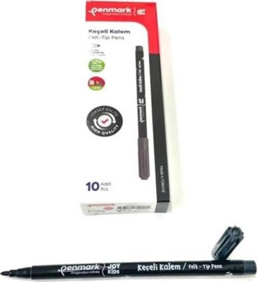 Süper Yıkanabilir Keçeli Kalem 10'lu Kutu SİYAH