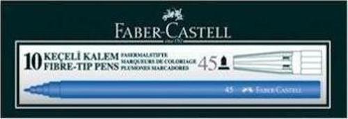Faber-Castell Keçeli Kalem Mavi 10'lu Kutu