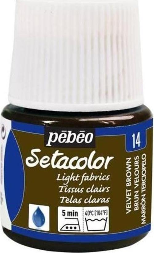 Setacolor Light Fabric (Transparan) Kumaş Boyası 14 VELVET BROWN