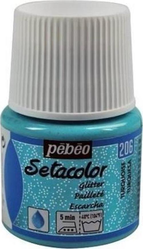 Setacolor Glitter (Simli)  Kumaş Boyası 206 TURQUOISE