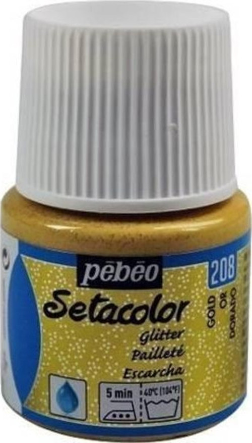 Setacolor Glitter (Simli)  Kumaş Boyası 208 GOLD