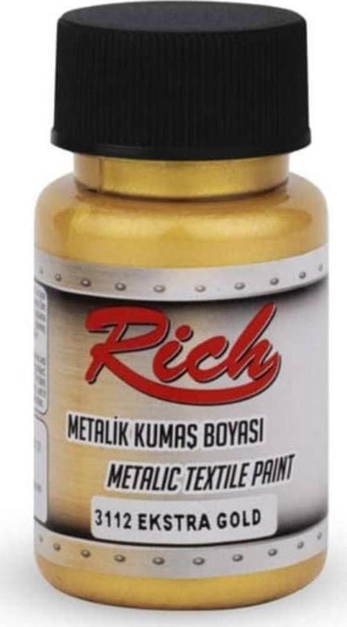 Metalik Kumaş Boyası 50 cc. 3112 EX. ALTIN