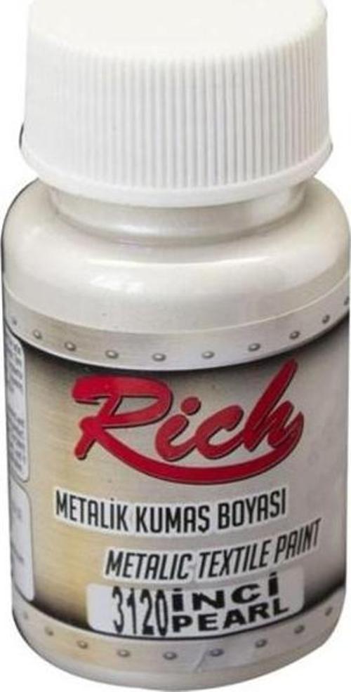 Metalik Kumaş Boyası 50 cc. 3120 İNCİ