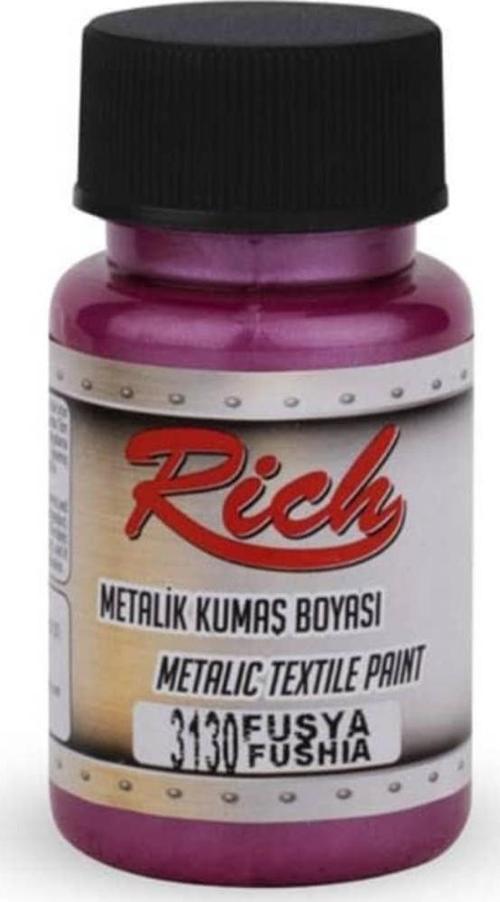 Metalik Kumaş Boyası 50 cc. 3130 FUŞYA