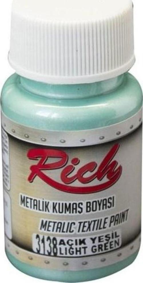 Metalik Kumaş Boyası 50 cc. 3138 AÇIK YEŞİL